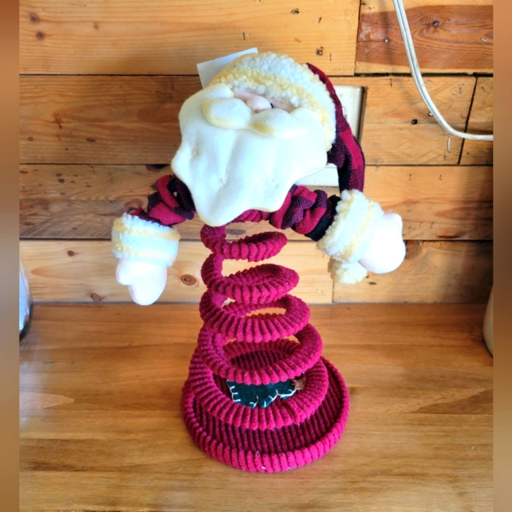 ❤️🩷❤️NWT Elements spring bouncy Santa decor